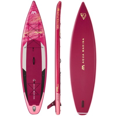 Сапборд Aqua Marina CORAL TOURING 11’6″ 2023 - надувна дошка для САП серфинга, sup board BT-23CTPN