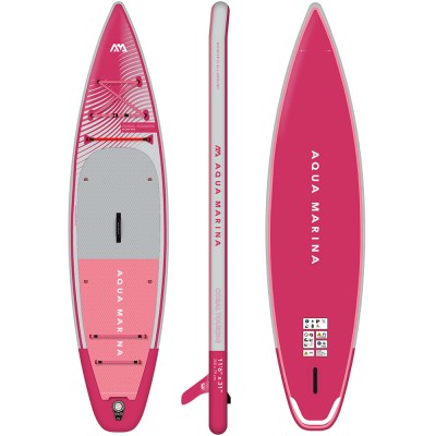 Сапборд Aqua Marina CORAL TOURING RASPBERRY 11’6″ 2023 - надувна дошка для САП серфинга, sup board BT-23CTPR