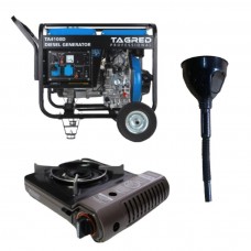 Дизельний генератор TAGRED TA4100D + газова плитка Orcamp CK-505 та лійка в подарунок