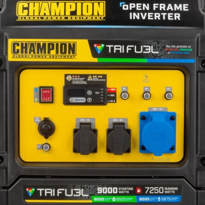 Трехтопливный Инверторный Генератор 7.2-9 кВт Champion 501176-UA
