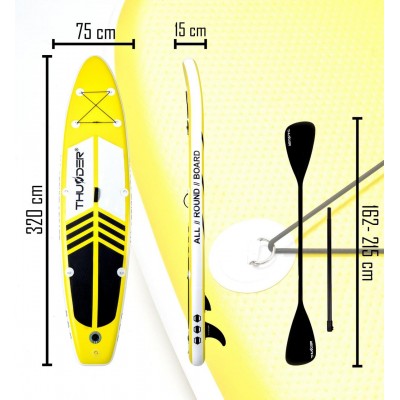 Надувна SUP-дошка (Сапборд) THUNDER COAST YELLOW 320
