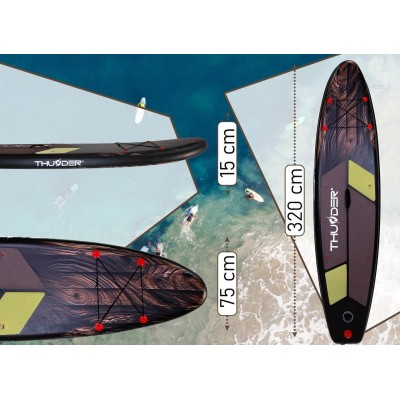 Надувна SUP-дошка (Сапборд) THUNDER WOOD 320