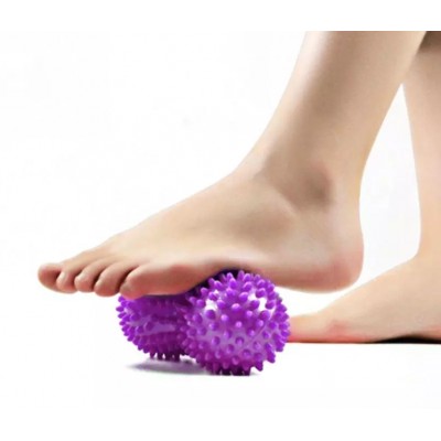 Подвійний масажний м'яч з шипами 7x15 см Подвійний масажний м'яч з шипами 7x15 см