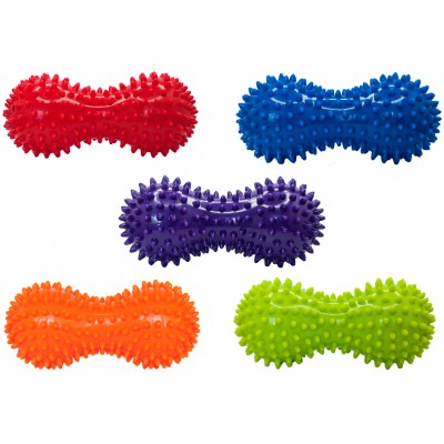 Подвійний масажний м'яч з шипами 7x15 см Подвійний масажний м'яч з шипами 7x15 см