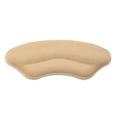 Накладки на п'яти від тертя Вставки у взуття для зменшення розміру Бежеві 4x9.5 см