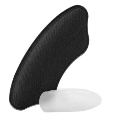Накладки на п'яти від тертя Чорні 4x9.5 см
