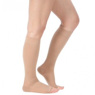 Компресійні гольфи з відкритим носком компресія 2 класу W1307 14x24 см - розмір 6 Компресійні гольфи з відкритим носком компресія 2 класу W1307 14x24 см - розмір 6