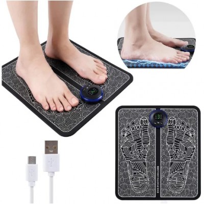 Електростимуляційний масаж для ніг та масажний килимок для ступнів для покращення кровообігу 16x32 см Електростимуляційний масаж для ніг та масажний килимок для ступнів для покращення кровообігу 16x32 см