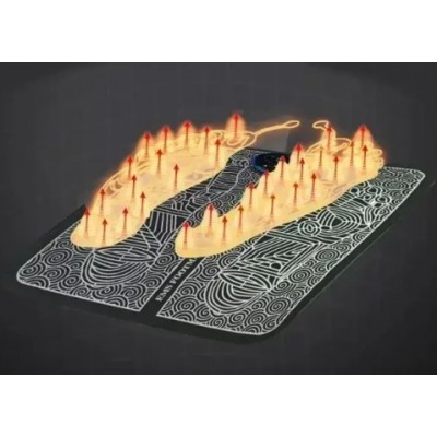 Електростимуляційний масаж для ніг та масажний килимок для ступнів для покращення кровообігу 16x32 см Електростимуляційний масаж для ніг та масажний килимок для ступнів для покращення кровообігу 16x32 см