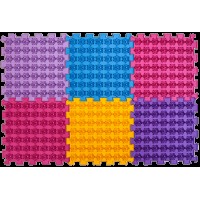 Акупунктурний масажний килимок Лотос 6 елементів 27x28 см