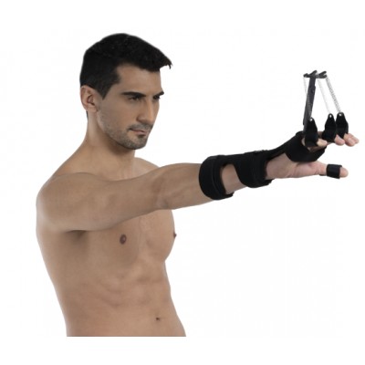 Реабілітаційний тренажер для кисті та пальців Динамічна шина для руки W332 Універсальна 14x30 см Реабілітаційний тренажер для кисті та пальців Динамічна шина для руки W332 Універсальна 14x30 см