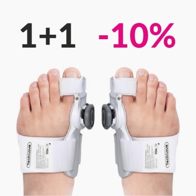 Набір з 2 регульованих вальгусних шин з бандажом для лікування халюс вальгус з 10% знижкою 10x11 см Набір з 2 регульованих вальгусних шин з бандажом для лікування халюс вальгус з 10% знижкою 10x11 см