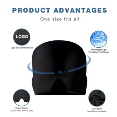 Охолоджуюче-зігріваючий комрес для голови з гелем 360° 18x22 см Охолоджуюче-зігріваючий комрес для голови з гелем 360° 18x22 см
