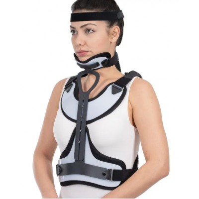 Ортез для фіксації шийного та грудного відділів хребта Minerva посилений W112 60x40 см - розмір L Ортез для фіксації шийного та грудного відділів хребта Minerva посилений W112 60x40 см - розмір L