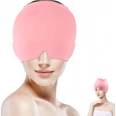 Охолоджуюче-зігріваючий комрес для голови з гелем 360° Рожевий 18x22 см Охолоджуюче-зігріваючий комрес для голови з гелем 360° Рожевий 18x22 см