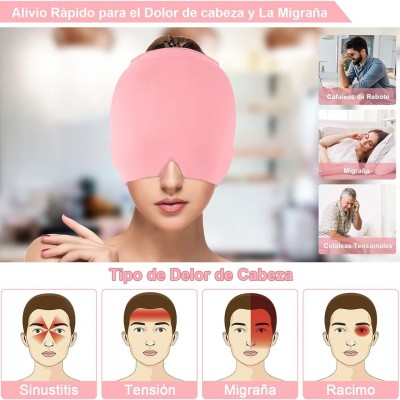 Охолоджуюче-зігріваючий комрес для голови з гелем 360° Рожевий 18x22 см Охолоджуюче-зігріваючий комрес для голови з гелем 360° Рожевий 18x22 см