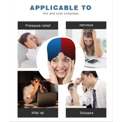 Охолоджувально-зігріваючий компрес для голови з гелем на 180° 17x22 см Охолоджувально-зігріваючий компрес для голови з гелем на 180° 17x22 см