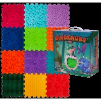 Масажний килимок Ортек Динозаври Пазли 12 елементів 28x28 см