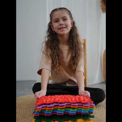 Масажний килимок Ортек Динозаври Пазли 12 елементів 28x28 см Масажний килимок Ортек Динозаври Пазли 12 елементів 28x28 см