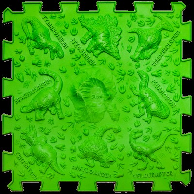 Масажний килимок Ортек Динозаври Пазли 12 елементів 28x28 см Масажний килимок Ортек Динозаври Пазли 12 елементів 28x28 см