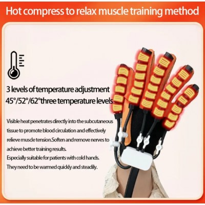 Робот-тренажер для руки та пальців з функцією нагрівання та низькочастотними імпульсами Правий р.L 24x35 см - розмір L Робот-тренажер для руки та пальців з функцією нагрівання та низькочастотними імпульсами Правий р.L 24x35 см - розмір L