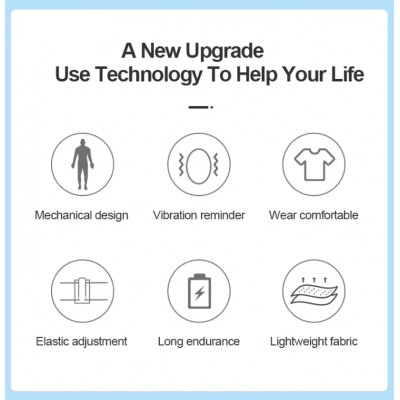 Розумний електронний коректор постави з вібрацією 10x12 см Розумний електронний коректор постави з вібрацією 10x12 см