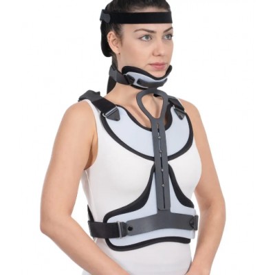 Ортез для фіксації шийного та грудного відділів хребта Minerva посилений W112 60x40 см - розмір S Ортез для фіксації шийного та грудного відділів хребта Minerva посилений W112 60x40 см - розмір S