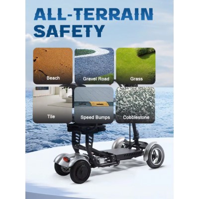 Електричний скутер потужний 500w чотириколісний для людей похилого віку та людей з обмеженими можливостями MS 306 70x80 см Електричний скутер потужний 500w чотириколісний для людей похилого віку та людей з обмеженими можливостями MS 306 70x80 см