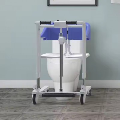 Крісло з туалетом на коліщатах з електропідйомником Широке покращене 62x86 см Крісло з туалетом на коліщатах з електропідйомником Широке покращене 62x86 см